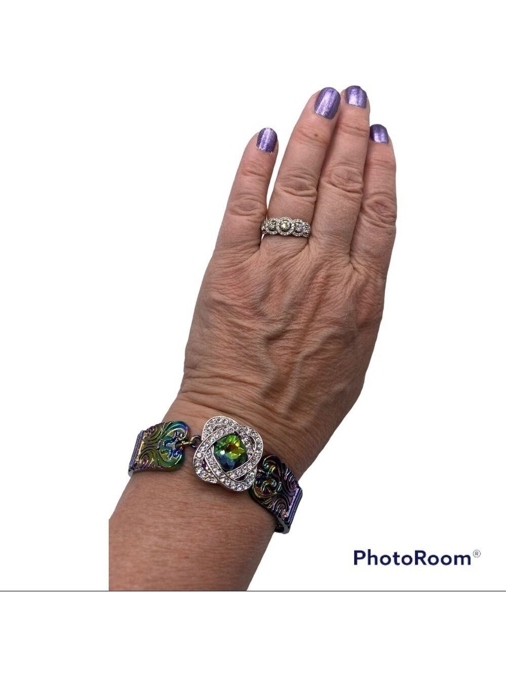 Snap Jewelry Spoon Bracelet Retro Colors w/ Elegant Snap! Style #2, SEE VIDEO!